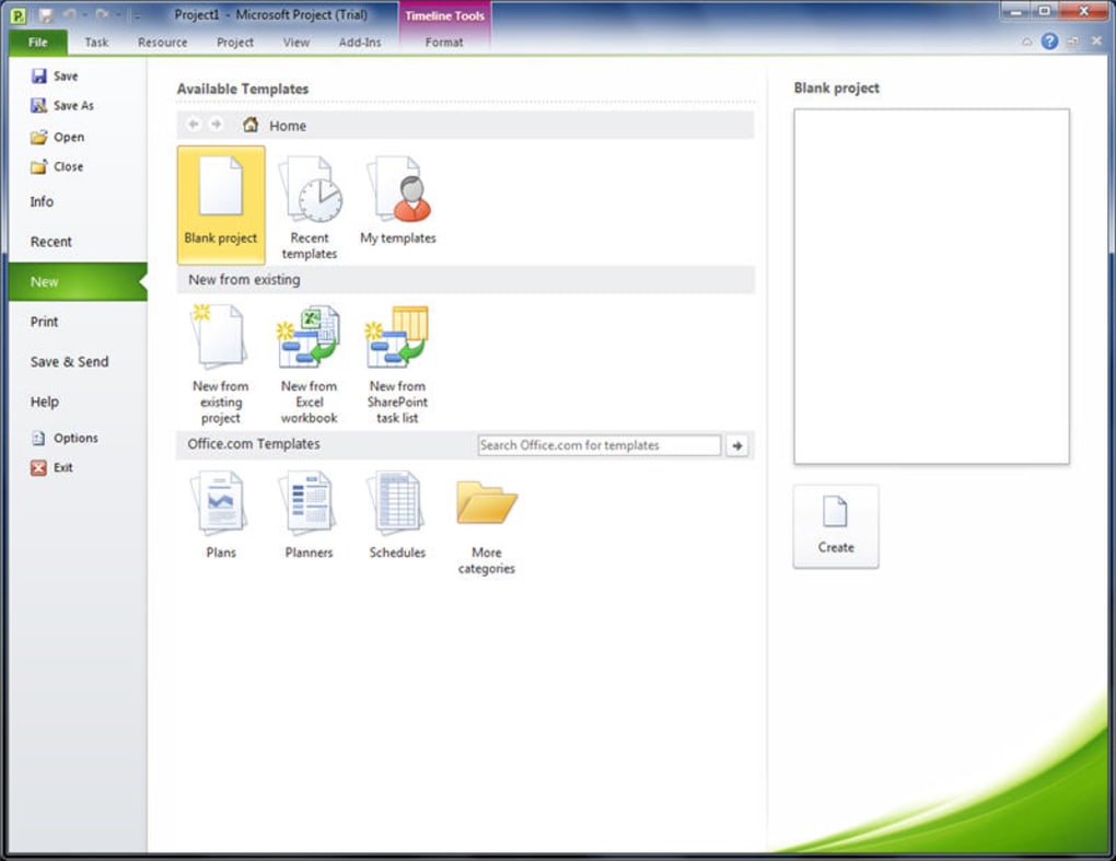 download microsoft project 2010